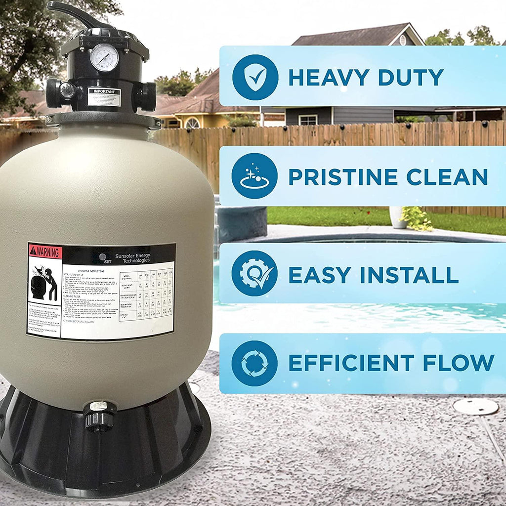 sand filter for above-ground swimming pool - 19 inch diameter