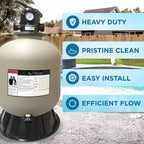 sand filter for above-ground swimming pool - 19 inch diameter