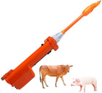 houbyu electric prod hot shock safety shocker hand wand set with rechargeable battery, rechargeable animal livestock prod for cow pig cattle goats and big dog