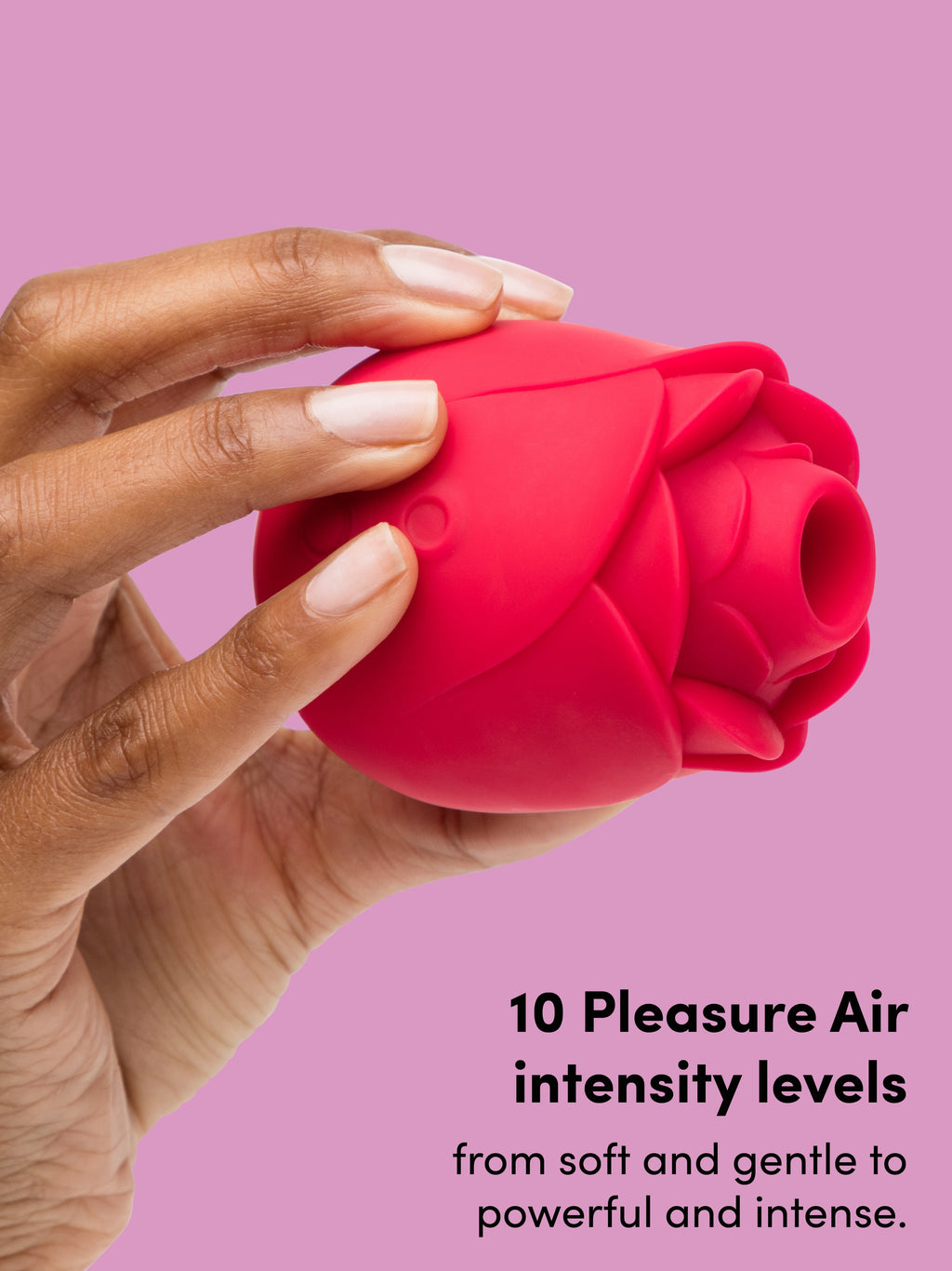 Lovehoney mon ami Pleasure Air Rose Clitoral Suction Stimulator, Red