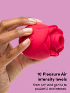 Lovehoney mon ami Pleasure Air Rose Clitoral Suction Stimulator, Red