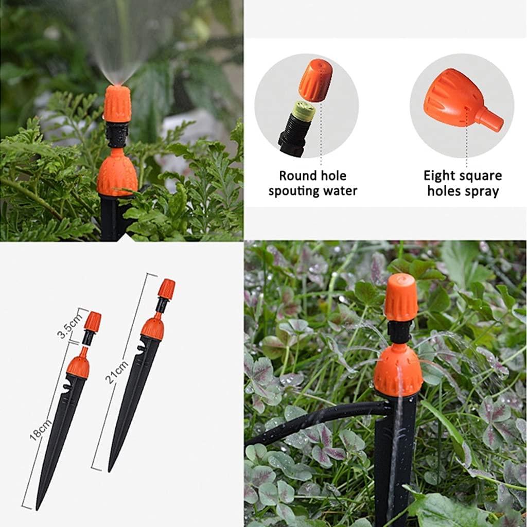 BBGS Micro Drip Irrigation Kit with Timer, DIY Plant Watering Kit Automatic Misting Cooling Irrigation System with Adjustable Nozzle Sprayer and Dripper (Color : Style 5)