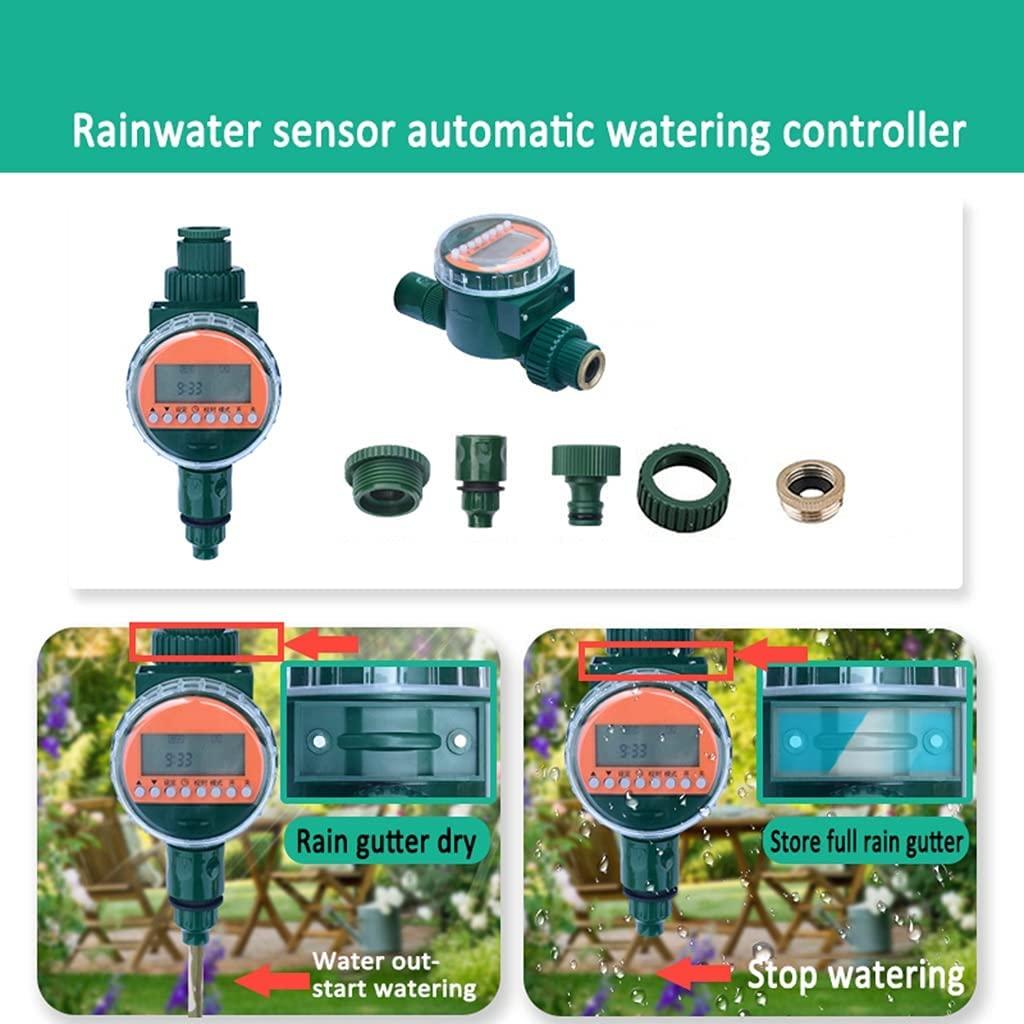 BBGS Automatic Irrigation System Kit, Dripper Plant Self Watering Garden Hose Micro Drip Atomization System, with Timer, Used in Garden Plant Greenhouse (Color : Style 3)