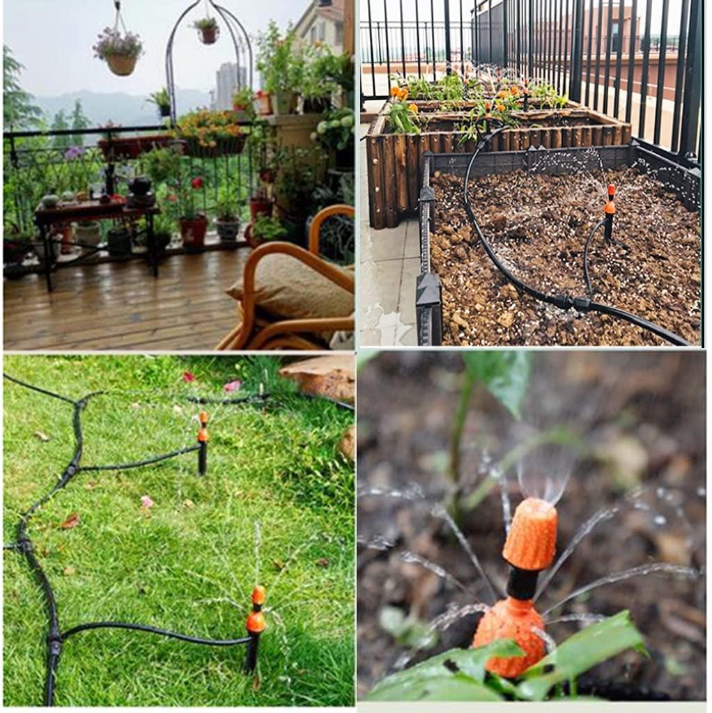 BBGS Micro Drip Irrigation Kit with Timer, DIY Plant Watering Kit Automatic Misting Cooling Irrigation System with Adjustable Nozzle Sprayer and Dripper (Color : Style 5)