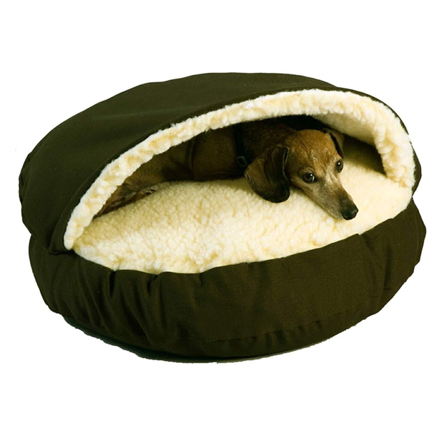 Snoozer Orthopedic Poly-Cotton Cozy Cave Pet Bed