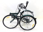 Adult Folding Tricycle 7-Speed, 26-Inch Three Wheel Cruiser Bike with Cargo Basket, Foldable Tricycle for Adults, Women, Men, Seniors Exercise Shopping【Shipping by USA】