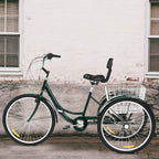Adult Folding Tricycle 7-Speed, 26-Inch Three Wheel Cruiser Bike with Cargo Basket, Foldable Tricycle for Adults, Women, Men, Seniors Exercise Shopping【Shipping by USA】