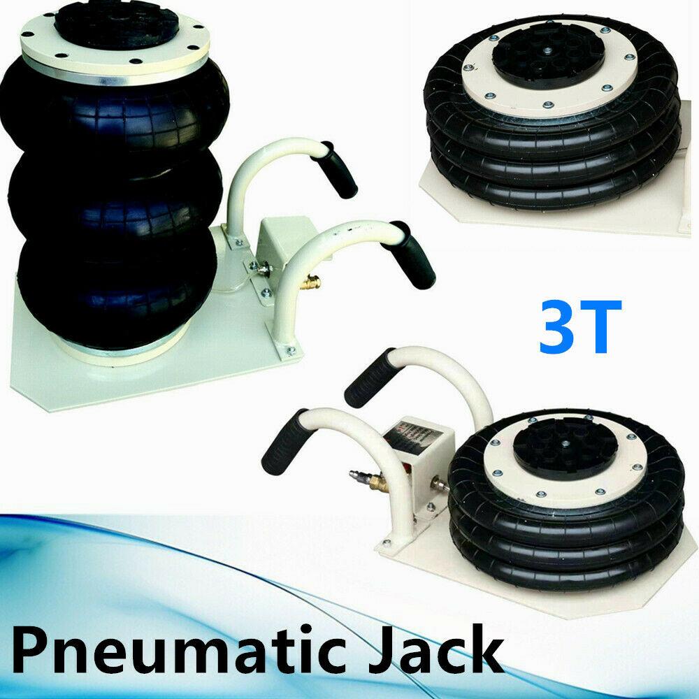 3 Ton Three Bags Pneumatic Jack Heavy Duty Air Jack Lifting Compressed USA