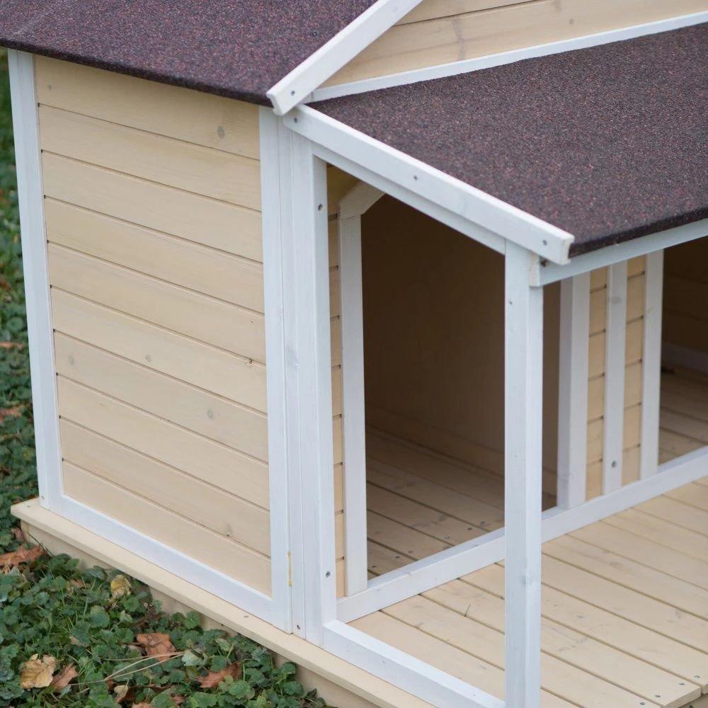 HEATED Fir Duplex Dog House For Two Dogs or 1 LarDog