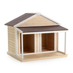 HEATED Fir Duplex Dog House For Two Dogs or 1 LarDog