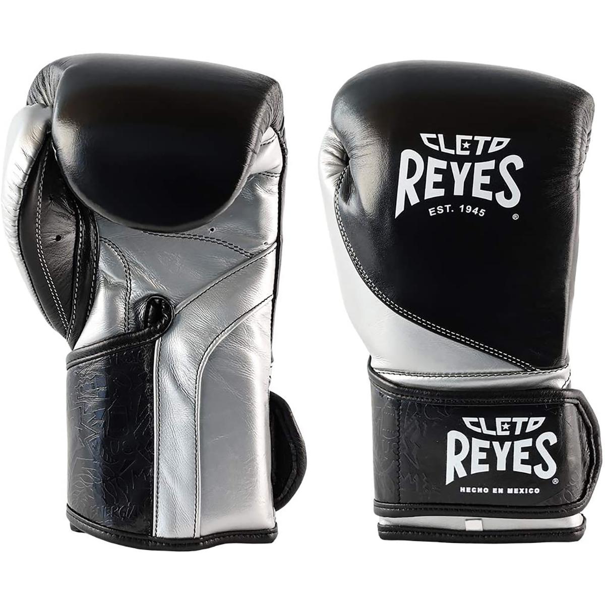 Cleto Reyes High Precision Boxing Gloves - 14 oz. - Black/Silver
