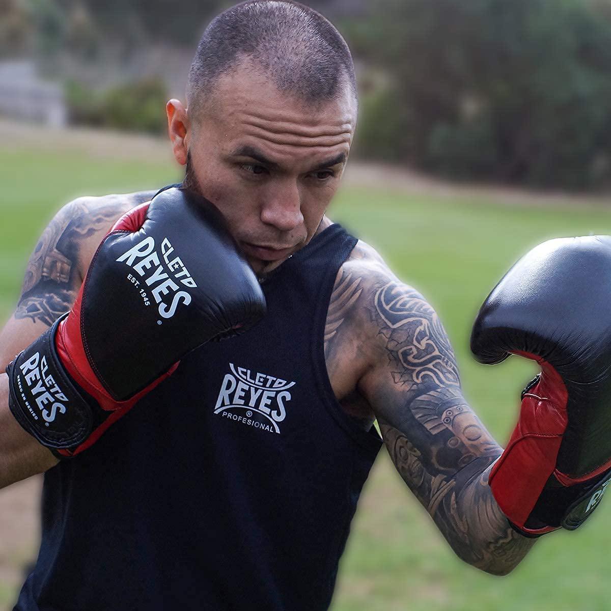 Cleto Reyes High Precision Boxing Gloves - 14 oz. - Black/Silver