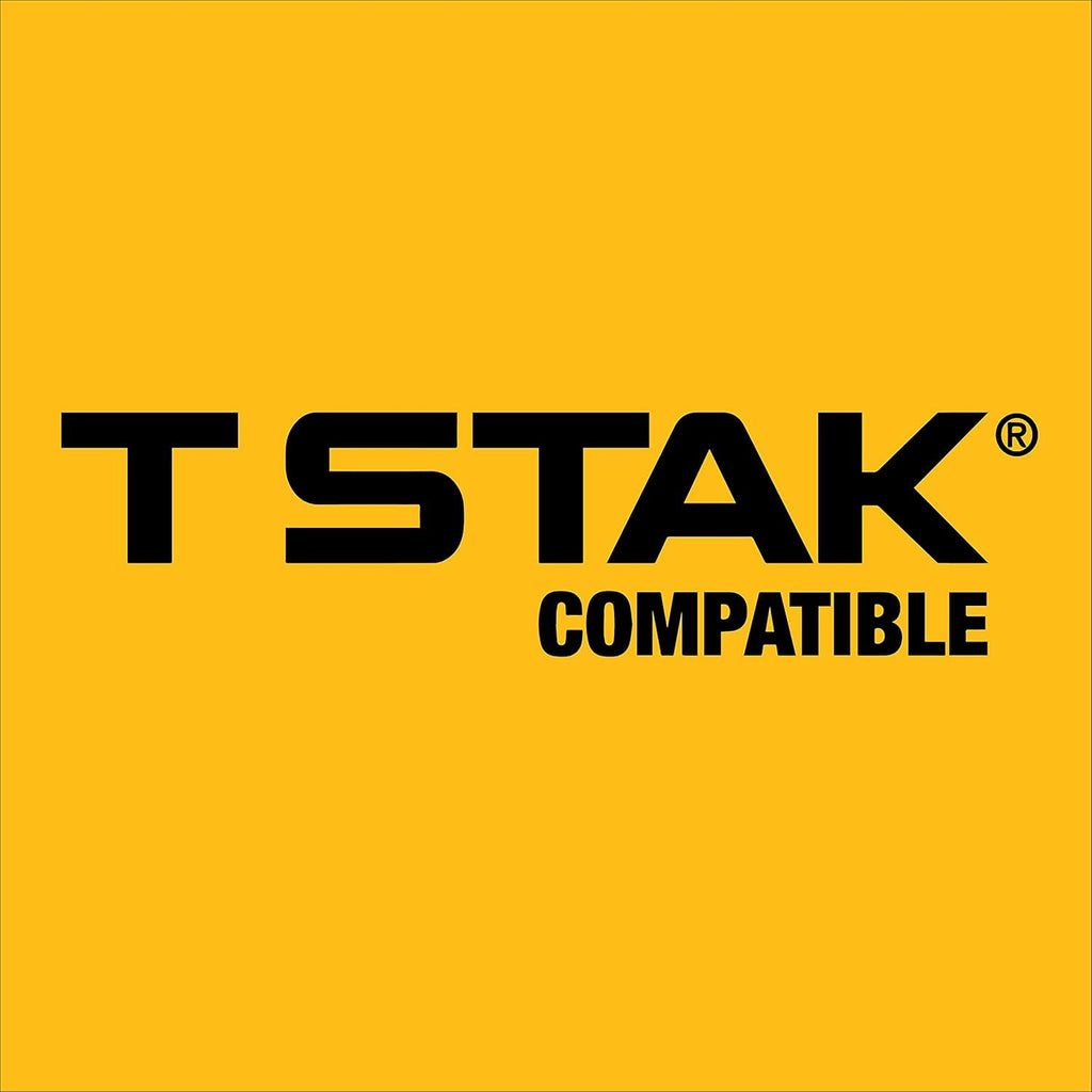 TSTAK Tool Box, Deep, Long Handle, Extra Lar, Fixed Divider for Tool Organization, Water and Debris Resistant (DWST17814)