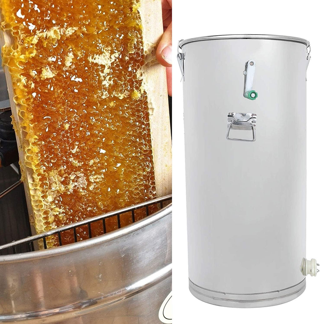 deryang honey extractor machine, stainless steel manual honey extractor separator, manual crank beekeeping equipment beekeeping supplies for beekeppers