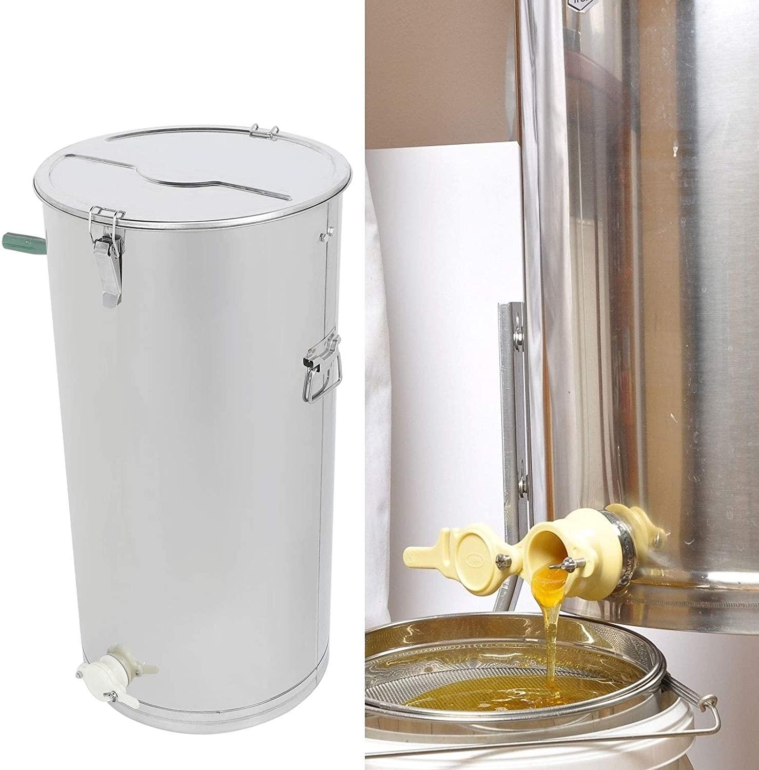 deryang honey extractor machine, stainless steel manual honey extractor separator, manual crank beekeeping equipment beekeeping supplies for beekeppers