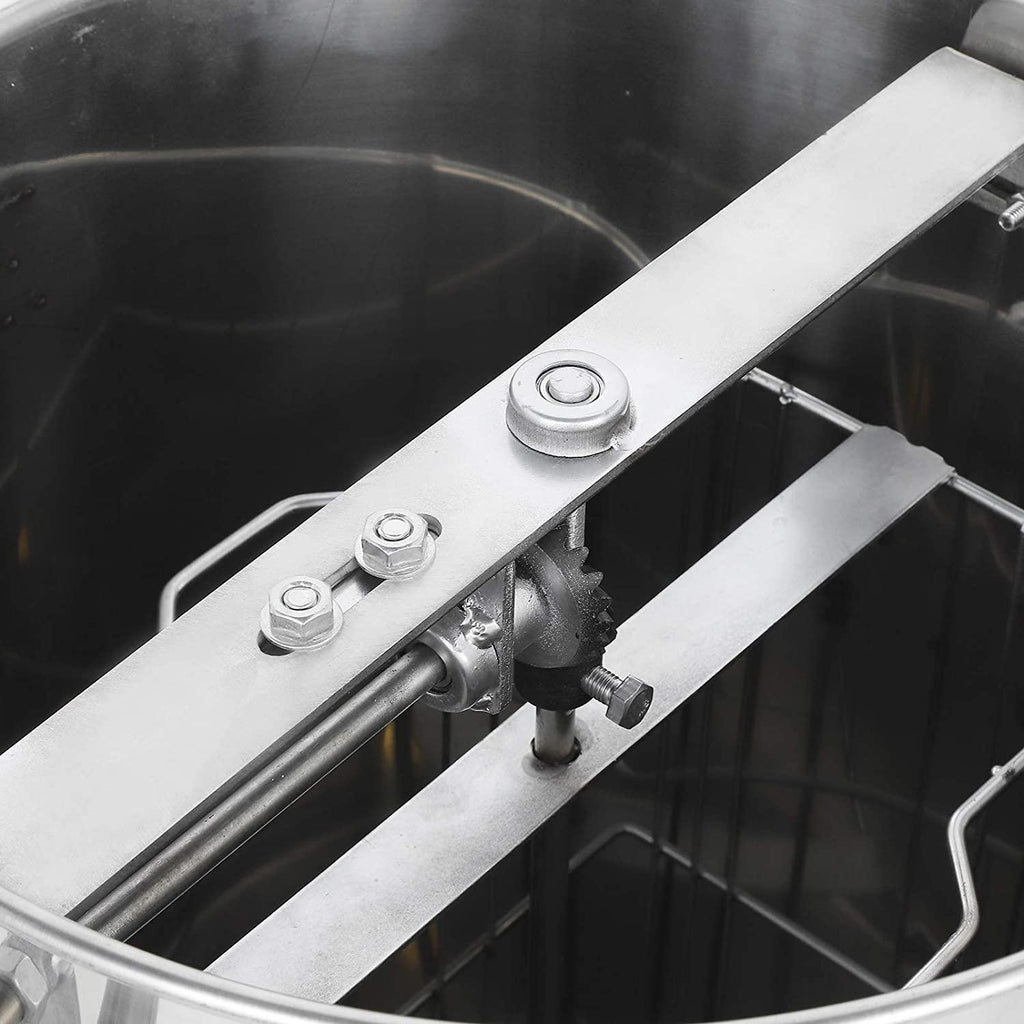 deryang honey extractor machine, stainless steel manual honey extractor separator, manual crank beekeeping equipment beekeeping supplies for beekeppers