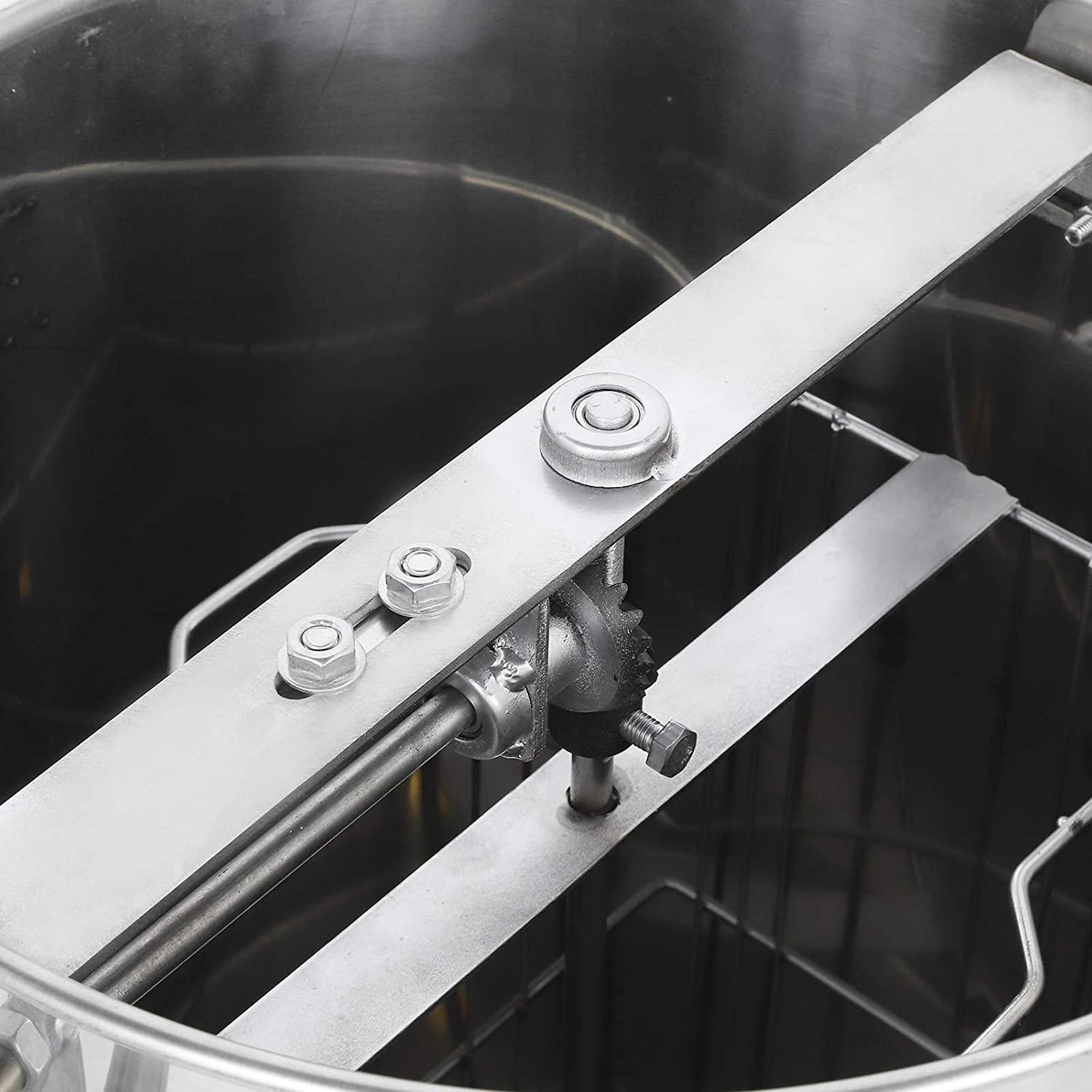 deryang honey extractor machine, stainless steel manual honey extractor separator, manual crank beekeeping equipment beekeeping supplies for beekeppers