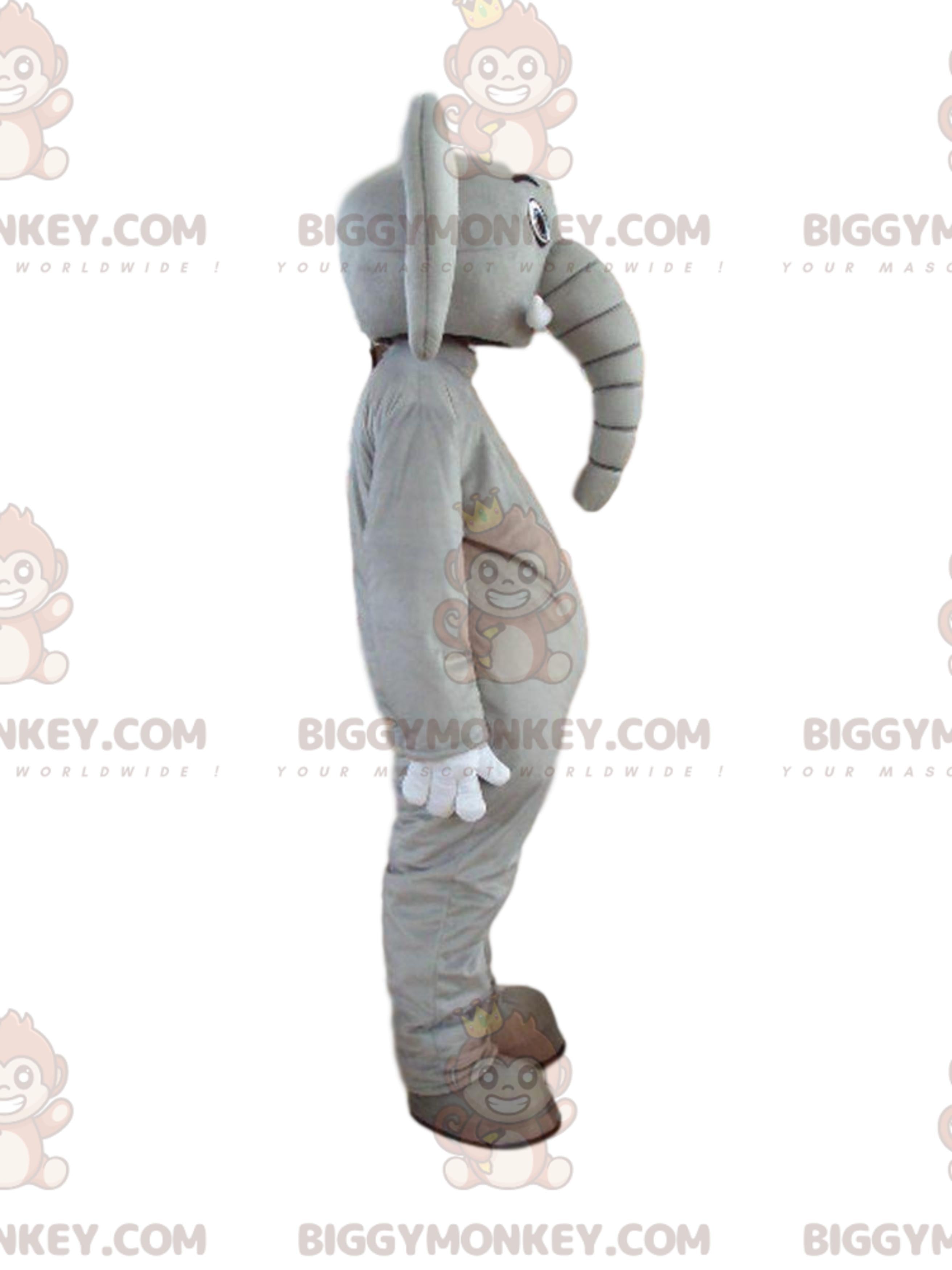 Customizable Elephant Costume, Pachyderm BIGGYMONKEYMascot Costume