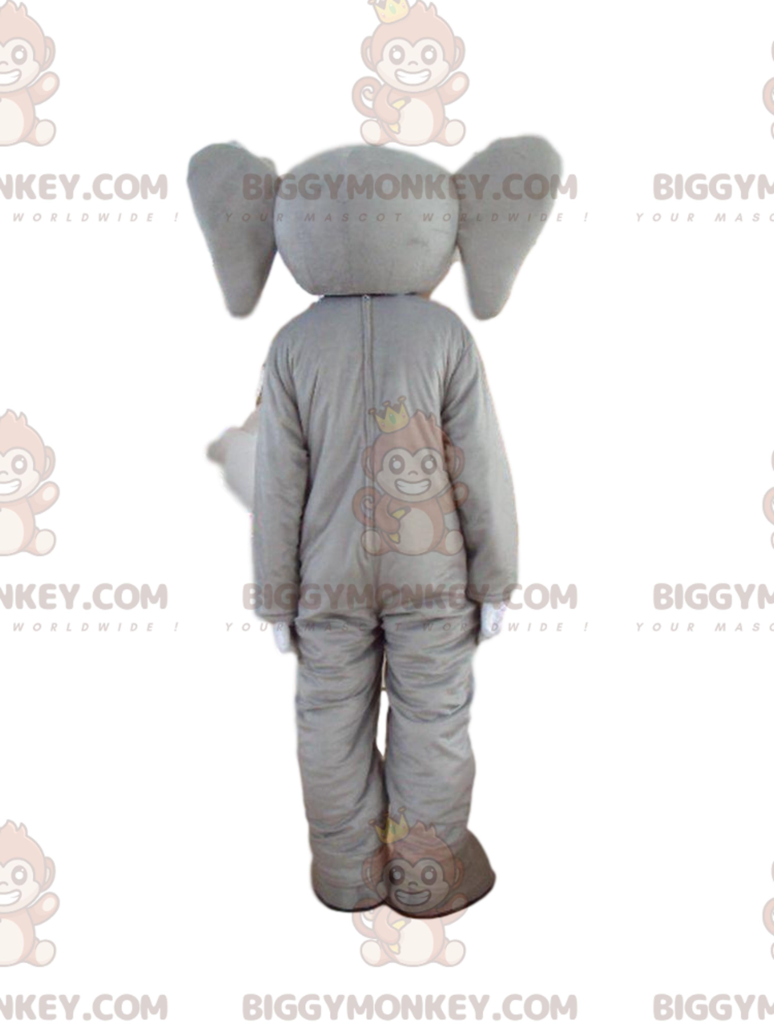 Customizable Elephant Costume, Pachyderm BIGGYMONKEYMascot Costume