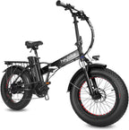 Heybike Mars Electric Bike Foldable 20" x 4.0 Fat Tire Electric Bicycle with 500W Motor, 48V 12.5AH Removable Battery,  7-Speed and Dual Shock Absorber for Adults