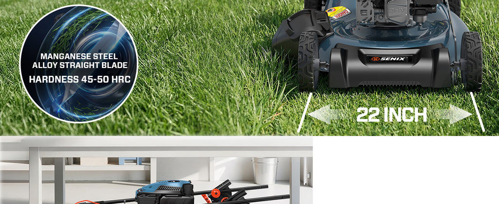 22 Inch Self Propelled Gas Lawn Mower 170cc 4-Cycle RWD Mower |  22" Self-Propelled Gas Lawn Mower, Gas Powered Lawn Mower,170cc 4-Cycle Engine, Easy Start