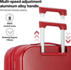 Suitcase Luggage with Spinner Wheels, Mixi Hardside Rolling Suitcase PC with Cover &amp; TSA Lock Lightweight Travel Case
