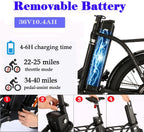 KGK 20'' Adult Folding Electric Bike Adjustable Height 350W Electric Mountain Bike Electric Bicycle for Adults, 20MPH Adults Hybrid Ebike Throttle &amp; Pedal Assist Moped City Commuter Bicycle 7 Speed