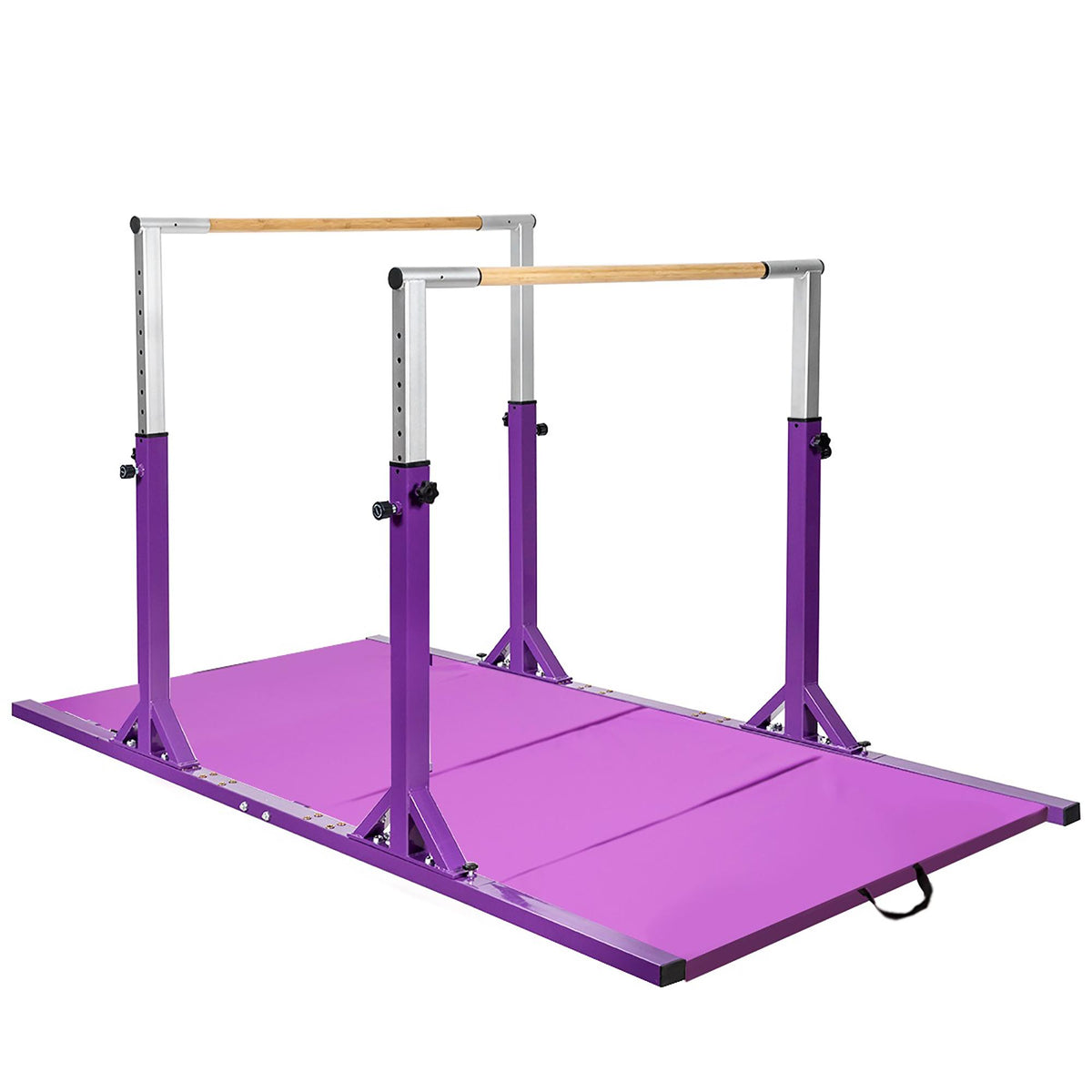 Horizontal Train Bar W/ 4'x8'x2'' Gymnastics Mat Folding Panel Exercise Fitness