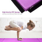 Horizontal Train Bar W/ 4'x8'x2'' Gymnastics Mat Folding Panel Exercise Fitness
