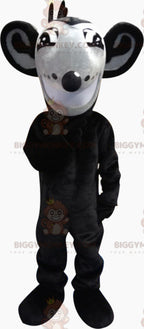 BIGGYMONKEYMascot Costume Gray and Black Rat with Big Ears