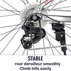 Mountain Bike Youth/Adult,26-Inch 27-Speed Men and Women MTB Bicycle,with V Brake and Suspension Fork