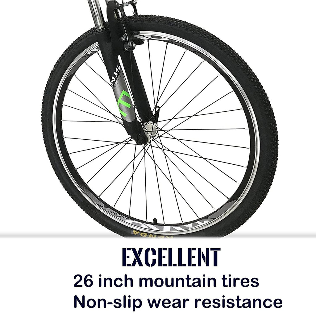 Mountain Bike Youth/Adult,26-Inch 27-Speed Men and Women MTB Bicycle,with V Brake and Suspension Fork