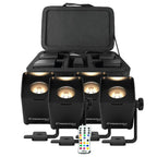 Chauvet DJ Freedom Q1N Pin Spot RGB+WW Light Systems Package