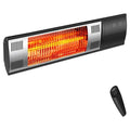 Electric Patio Heater, Outdoor Wall Mounted Heater with Remote Control and Timer, 1500W Fast Heating Heater, Indoor/Outdoor Infrared Heater, for Balcony, Courtyard, Living Room, Bedroom, D5887
