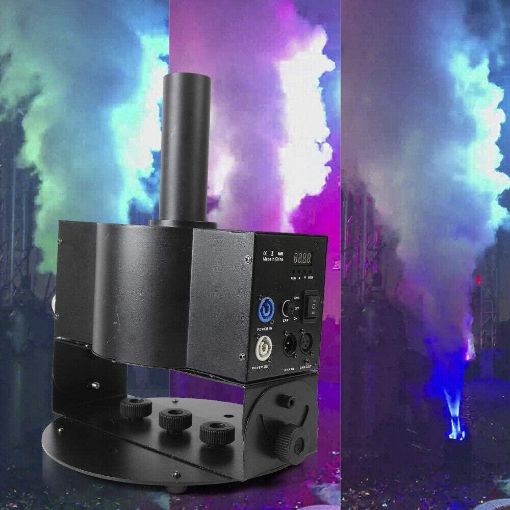 Aohuada CO2 Jet Machine, 250W LED RGB CO2 Cannon Column Stage Effect Jet Fogger Machine, Single Pipe Angle Adjustable Stage Smoke Machine DMX512 8-10m for Party Wedding Stage Shows