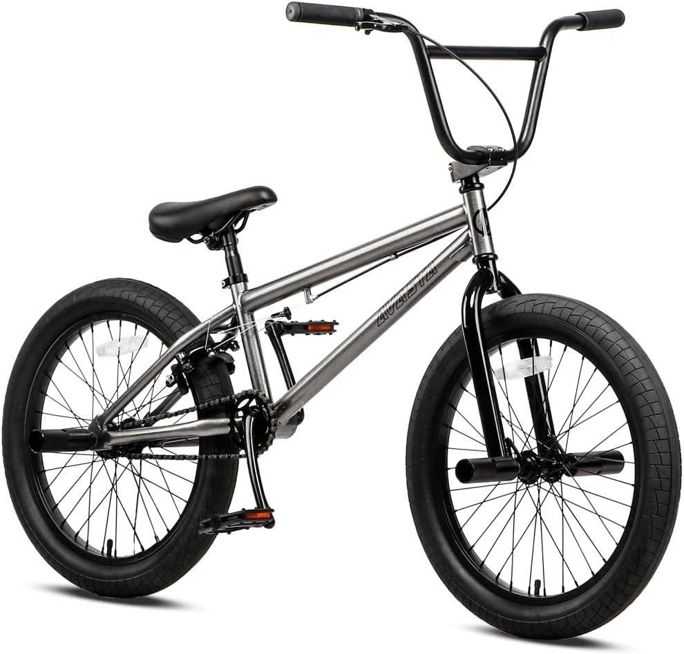 AVASTA Freestyle BMX Bike for Kids Over 6 Years Old, Youth and Adult Beginner Riders, 20 inch Wheels with 4 Pegs, Multiple Colors