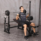 ESULOMP Multifunctional Weightlifting Bench Press Bench Barbell Bed Squat Rack Barbell