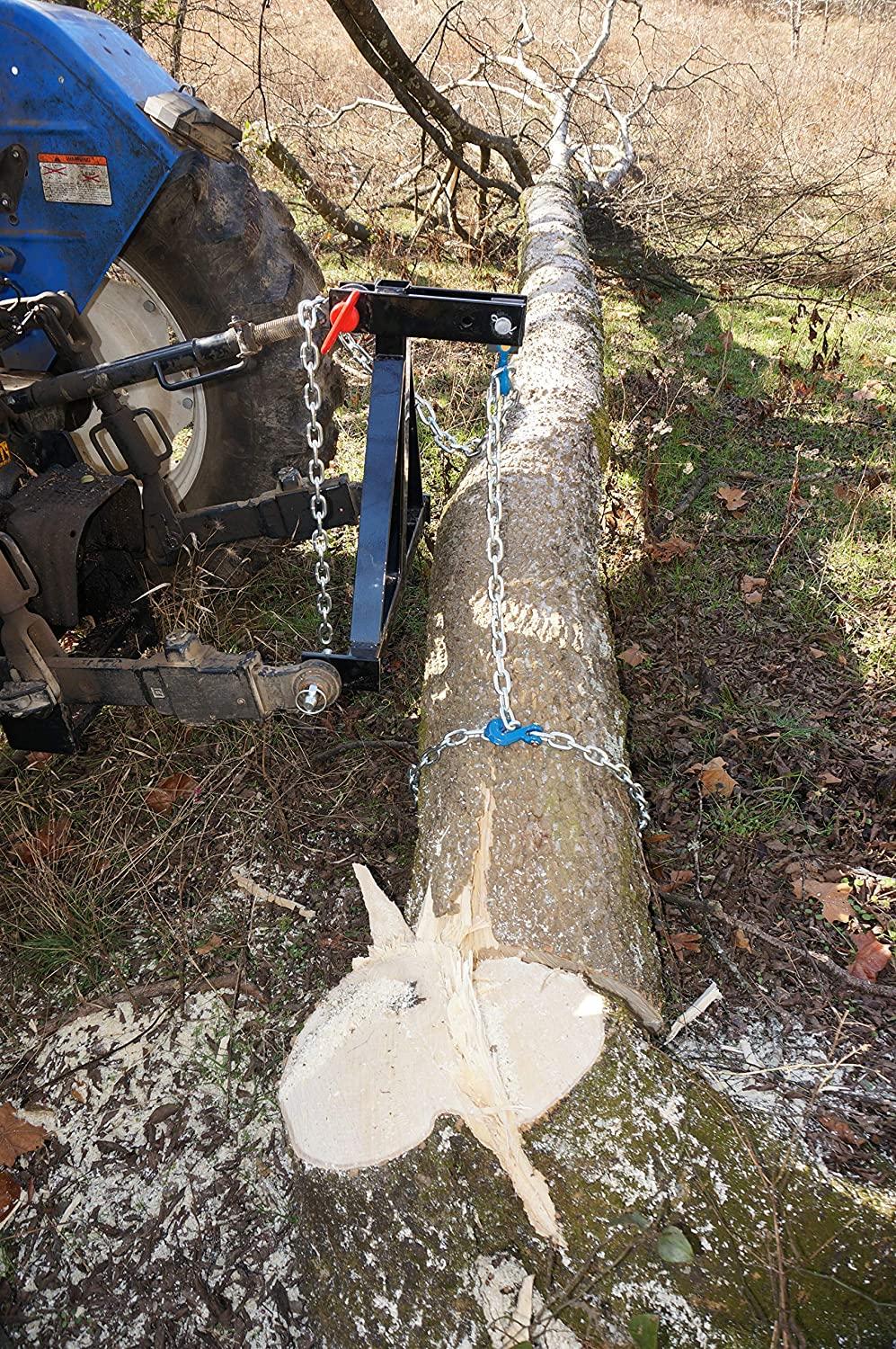 rj designs xhd 3 point log skidder - rls002 - designed and made in usa - super strength and durability - standard model without log chain