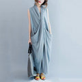 rich cotton crossing causal sleeveless dress ( updated)