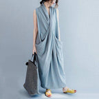 rich cotton crossing causal sleeveless dress ( updated)