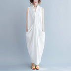 rich cotton crossing causal sleeveless dress ( updated)