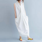 rich cotton crossing causal sleeveless dress ( updated)