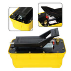 Air Powered Hydraulic Foot Pedal Pump Auto Body Frame Machine w/ 10,000PSI 2.3L