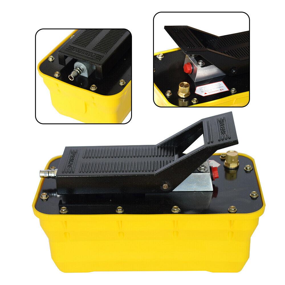 Air Powered Hydraulic Foot Pedal Pump Auto Body Frame Machine w/ 10,000PSI 2.3L