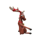 Funny Reindeer Statue -Funny Reindeer Sitting with Cross Legs Christmas Decor 3'
