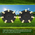 [Upgrade] 2Pcs Blade Discs + 14Pcs Blades Compatible with  LUBA 1 AWD and LUBA 2 AWD (up to Model Year 2024), Robotic Lawn Mower Blade Disc