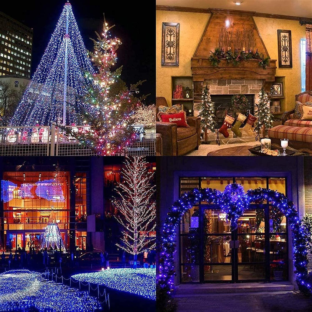 WANGJUNXIU LED Fairy String Lights 10m~600m 100LEDs~6000LEDs, 8Mode IP67 Outdoor and Indoor Decoration Rope Lights for Christmas Wedding Party Ceiling Garden Wall Halloween String Lights