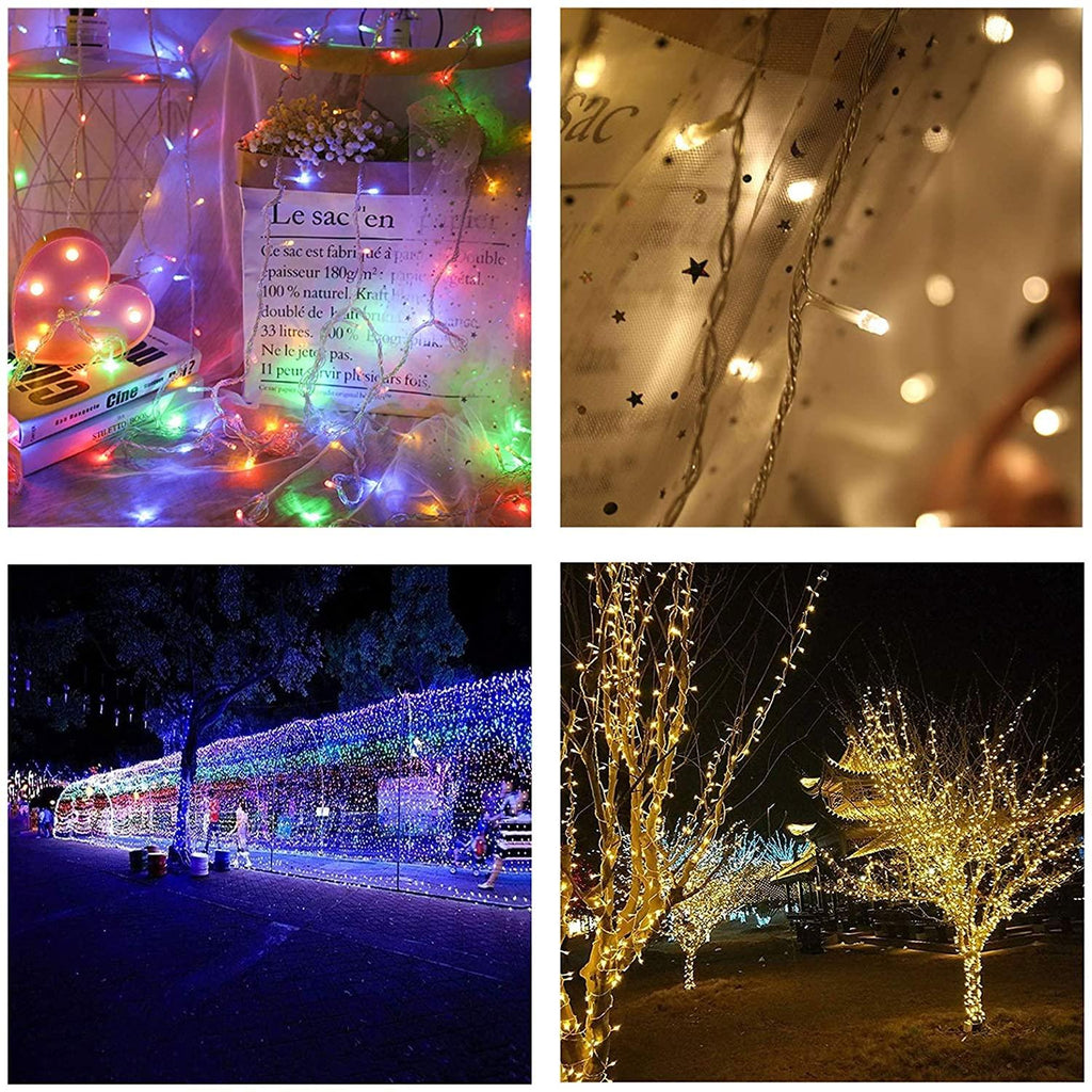 WANGJUNXIU LED Fairy String Lights 10m~600m 100LEDs~6000LEDs, 8Mode IP67 Outdoor and Indoor Decoration Rope Lights for Christmas Wedding Party Ceiling Garden Wall Halloween String Lights