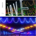 WANGJUNXIU LED Fairy String Lights 10m~600m 100LEDs~6000LEDs, 8Mode IP67 Outdoor and Indoor Decoration Rope Lights for Christmas Wedding Party Ceiling Garden Wall Halloween String Lights