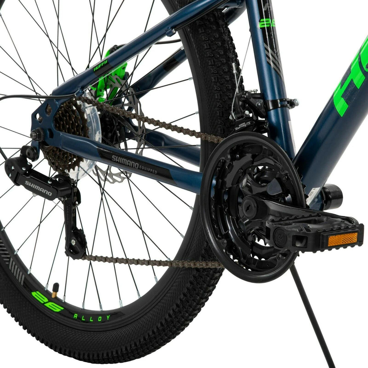 Huffy 26 In. Scout Men's 21-Speed Hardtail Mountain Bike, Denim Blue Bicycles